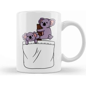 Baskı Dükkanı Kawaii Cute Koala Pocket Kupa