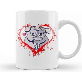Baskı Dükkanı Kawaii Cute Koala With Heart 01 Kupa