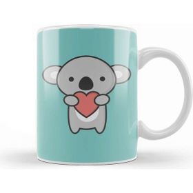 Baskı Dükkanı Kawaii Cute Koala With Heart 01 Kupa
