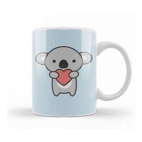 Baskı Dükkanı Kawaii Cute Koala With Heart Kupa