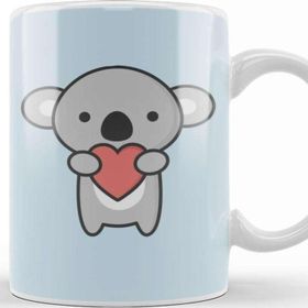 Baskı Dükkanı Kawaii Cute Koala With Heart Kupa