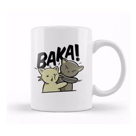 Baskı Dükkanı Kawaii Neko Baka Anime 01 Kupa