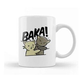 Baskı Dükkanı Kawaii Neko Baka Anime 01 Kupa