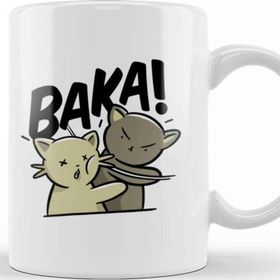 Baskı Dükkanı Kawaii Neko Baka Anime 01 Kupa