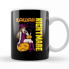 Baskı Dükkanı Kawaii Nightmare Halloween Anime Princess Witch Kupa