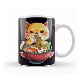 Baskı Dükkanı Kawaii Shiba Inu Noodles Cute Anime Dog Ramen Otaku Weeaboo Kupa