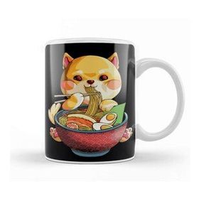 Baskı Dükkanı Kawaii Shiba Inu Noodles Cute Anime Dog Ramen Otaku Weeaboo Kupa