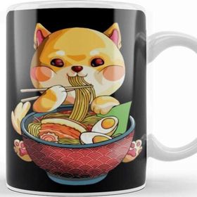 Baskı Dükkanı Kawaii Shiba Inu Noodles Cute Anime Dog Ramen Otaku Weeaboo Kupa