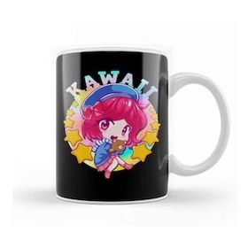 Baskı Dükkanı Kawaii Waifu Anime Girl Japanese Cute Manga Senpai Kupa
