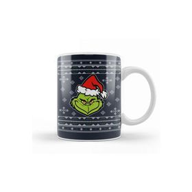 Baskı Dükkanı KB029744 Dr Seuss The Grinch Christmas Knit Pattern Kupa Bardak
