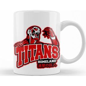Baskı Dükkanı KB10002 Attack On Titan Go Tıtans Porselen Kupa Bardak