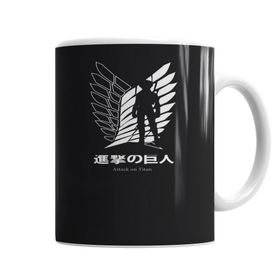 Baskı Dükkanı KB10005 Attack On Titan Porselen Kupa Bardak