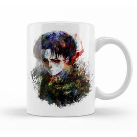 Baskı Dükkanı KB10006 Attack On Titan Levi Porselen Kupa Bardak