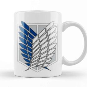 Baskı Dükkanı KB10007 Attack On Titan Logo Porselen Kupa Bardak