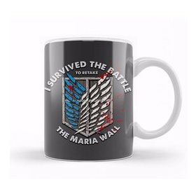 Baskı Dükkanı KB10008 Attack On Titan Maria Wall Porselen Kupa Bardak