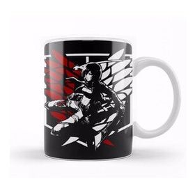 Baskı Dükkanı KB10009 Attack On Titan Mıkasa Ato Porselen Kupa Bardak