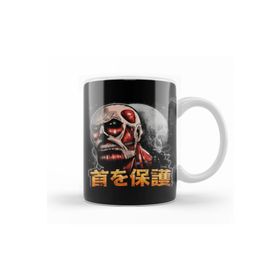 Baskı Dükkanı KB10011 Attack On Titan Protect Ya Neck Porselen Kupa Bardak