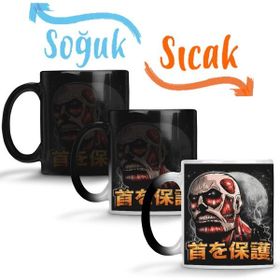 Baskı Dükkanı KB10011 Attack On Titan Protect Ya Neck Porselen Kupa Bardak