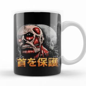 Baskı Dükkanı KB10011 Attack On Titan Protect Ya Neck Porselen Kupa Bardak