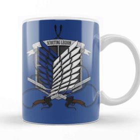 Baskı Dükkanı KB10014 Attack On Titan Scoutıng Legıon Porselen Kupa Bardak