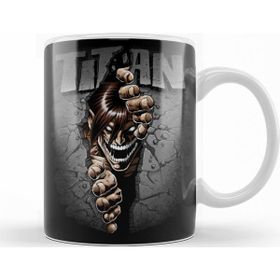 Baskı Dükkanı KB10018 Attack On Titan Split Titan Porselen Kupa Bardak