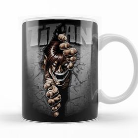 Baskı Dükkanı KB10018 Attack On Titan Split Titan Porselen Kupa Bardak