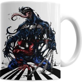 Baskı Dükkanı KB1002 Spiderman Venom Marvel Porselen Kupa Bardak