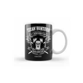 Baskı Dükkanı KB10024 Attack On Titan Titan Hunters Porselen Kupa Bardak