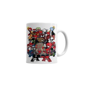 Baskı Dükkanı KB1004 Spider Man Face Porselen Kupa Bardak
