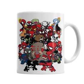 Baskı Dükkanı KB1004 Spider Man Face Porselen Kupa Bardak
