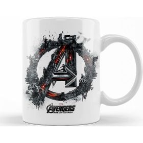 Baskı Dükkanı KB10040 Avengers Flowers Marvel Porselen Kupa Bardak