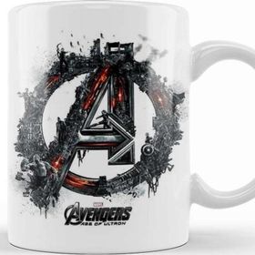 Baskı Dükkanı KB10040 Avengers Flowers Marvel Porselen Kupa Bardak