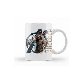 Baskı Dükkanı KB10043 Avengers Rocket Raccoon Porselen Kupa Bardak