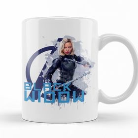 Baskı Dükkanı KB10045 Avengers Black Widow Porselen Kupa Bardak