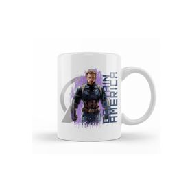 Baskı Dükkanı KB10046 Avengers Captain America Porselen Kupa Bardak