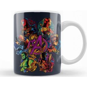 Baskı Dükkanı KB10048 Avengers Crew Porselen Kupa Bardak