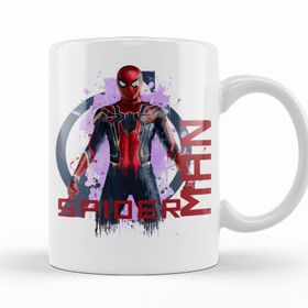 Baskı Dükkanı KB10057 Avengers Spider Man Porselen Kupa Bardak