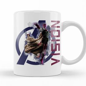 Baskı Dükkanı KB10062 Avengers Vision Porselen Kupa Bardak