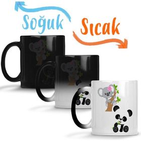 Baskı Dükkanı KB10070 Baby Coala E Baby Panda Porselen Kupa Bardak