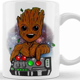Baskı Dükkanı KB10071 Baby Groot Baby Tree Dont Push Porselen Kupa Bardak
