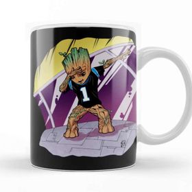 Baskı Dükkanı KB10072 Baby Groot Dabbing Panther Jersey Porselen Kupa Bardak