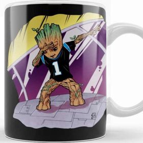 Baskı Dükkanı KB10072 Baby Groot Dabbing Panther Jersey Porselen Kupa Bardak