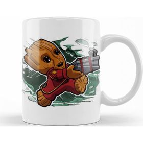Baskı Dükkanı KB10073 Baby Groot Super Tiny Groot Porselen Kupa Bardak