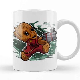 Baskı Dükkanı KB10073 Baby Groot Super Tiny Groot Porselen Kupa Bardak