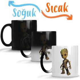 Baskı Dükkanı KB10074 Baby Groot Super Tiny Groot Porselen Kupa Bardak