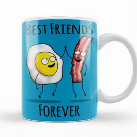 Baskı Dükkanı KB10075 Bacon And Eggs Porselen Kupa Bardak
