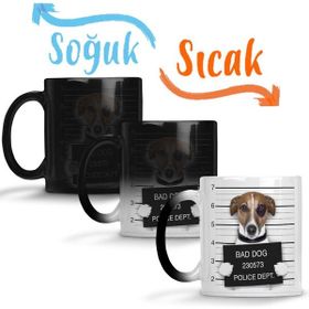 Baskı Dükkanı KB10078 Bad Dog Pug Köpek Porselen Kupa Bardak