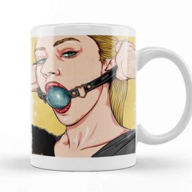 Baskı Dükkanı KB10085 Ballgag Porselen Kupa Bardak
