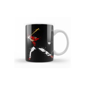 Baskı Dükkanı KB10097 Basketbol Baseball Porselen Kupa Bardak