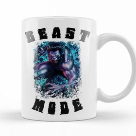 Baskı Dükkanı KB10115 Beast Mode Colored Porselen Kupa Bardak